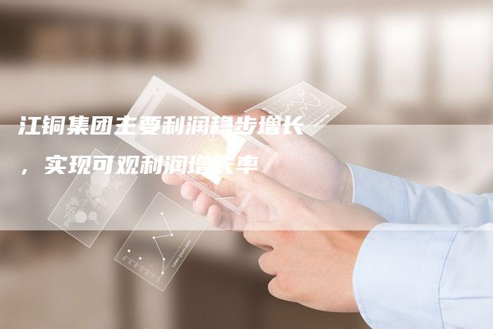 江铜集团主要利润稳步增长，实现可观利润增长率