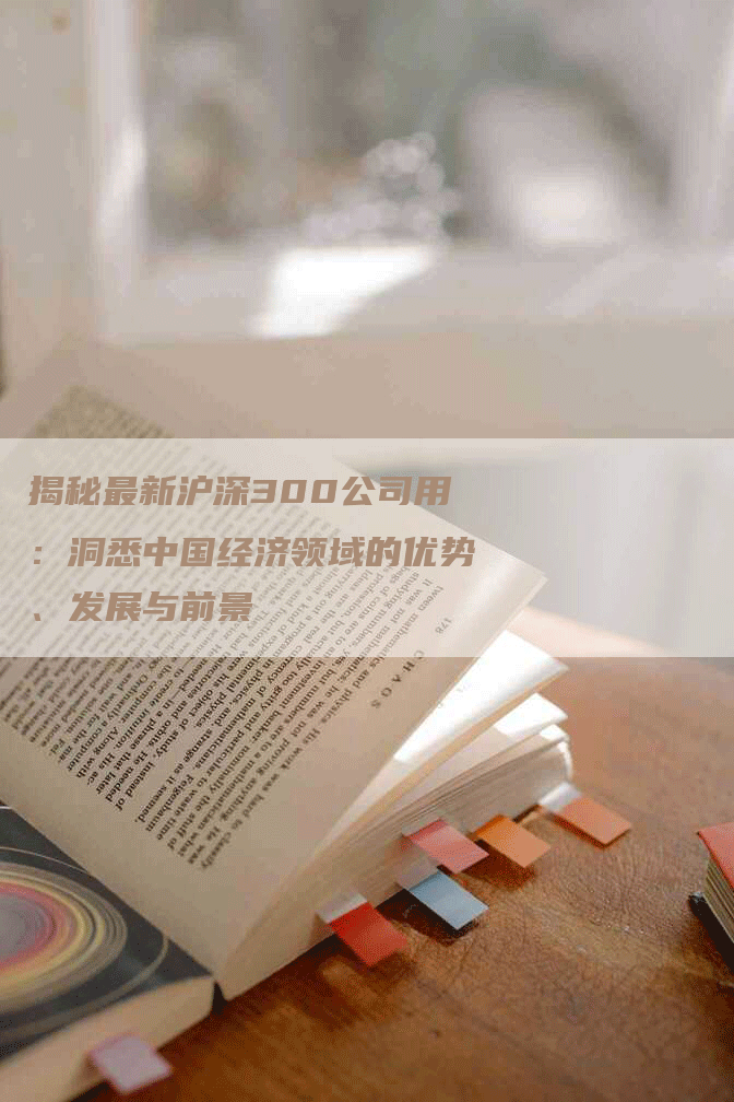 揭秘最新沪深300公司用：洞悉中国经济领域的优势、发展与前景