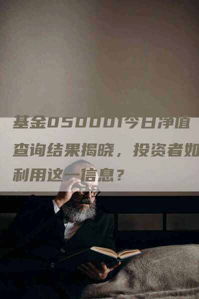 基金050001今日净值查询结果揭晓，投资者如何利用这一信息？