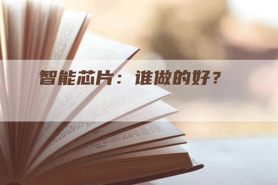 智能芯片：谁做的好？