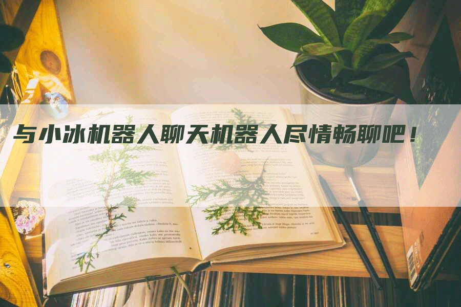 与小冰机器人聊天机器人尽情畅聊吧！