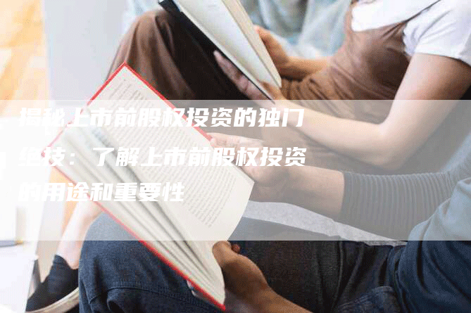 揭秘上市前股权投资的独门绝技：了解上市前股权投资的用途和重要性