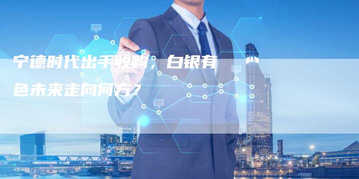 宁德时代出手收购，白银有色未来走向何方？