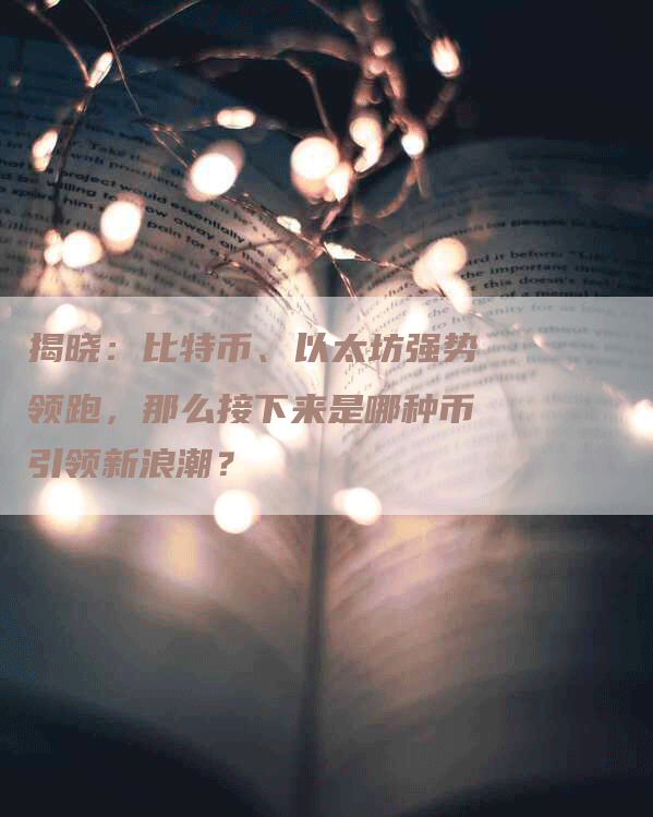 揭晓：比特币、以太坊强势领跑，那么接下来是哪种币引领新浪潮？