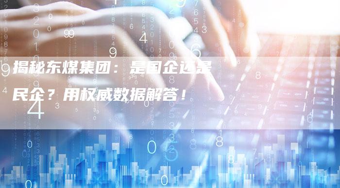 揭秘东煤集团：是国企还是民企？用权威数据解答！