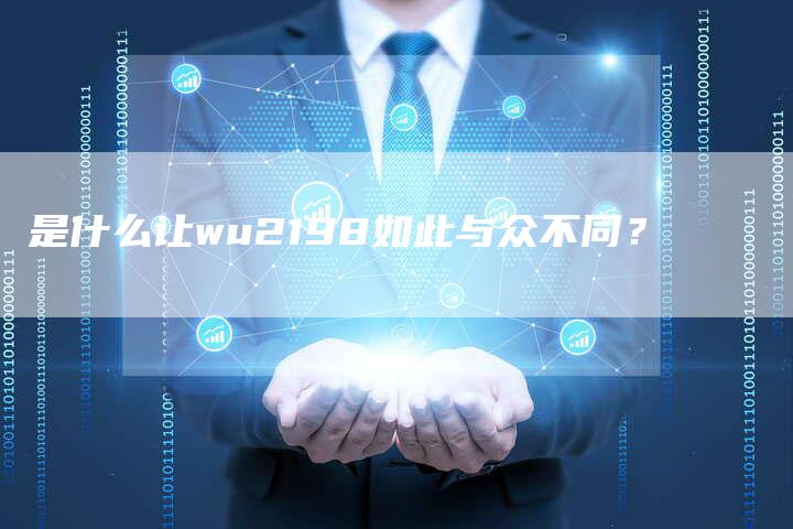 是什么让wu2198如此与众不同？