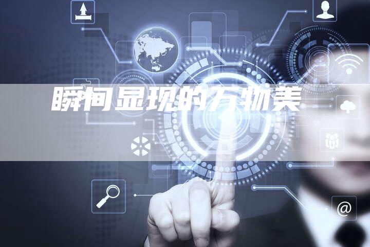 瞬间显现的万物美
