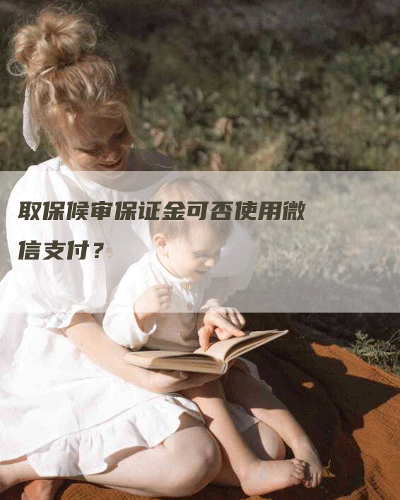 取保候审保证金可否使用微信支付？