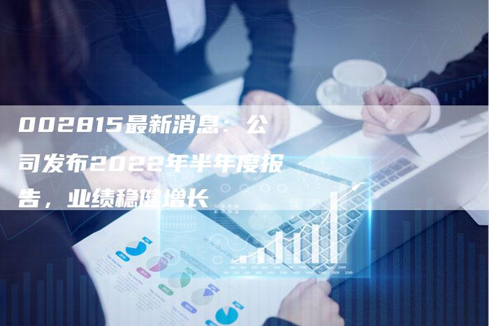 002815最新消息：公司发布2022年半年度报告，业绩稳健增长