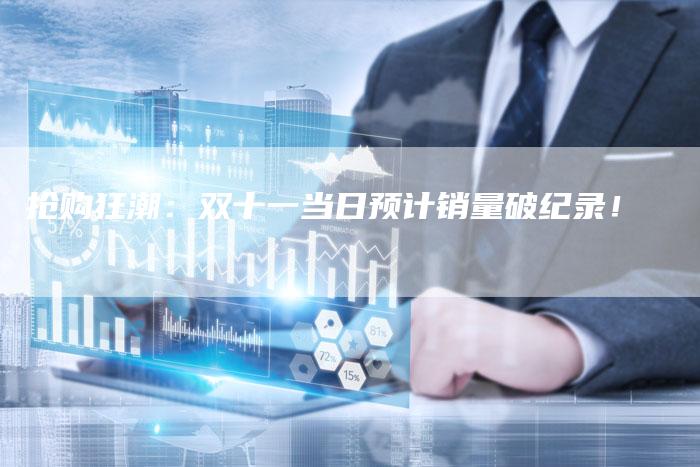 抢购狂潮：双十一当日预计销量破纪录！