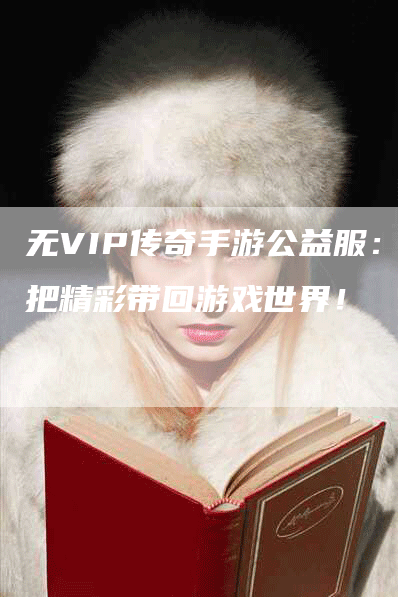 无VIP传奇手游公益服：把精彩带回游戏世界！