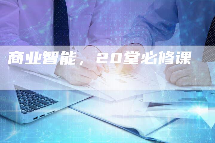 商业智能，20堂必修课