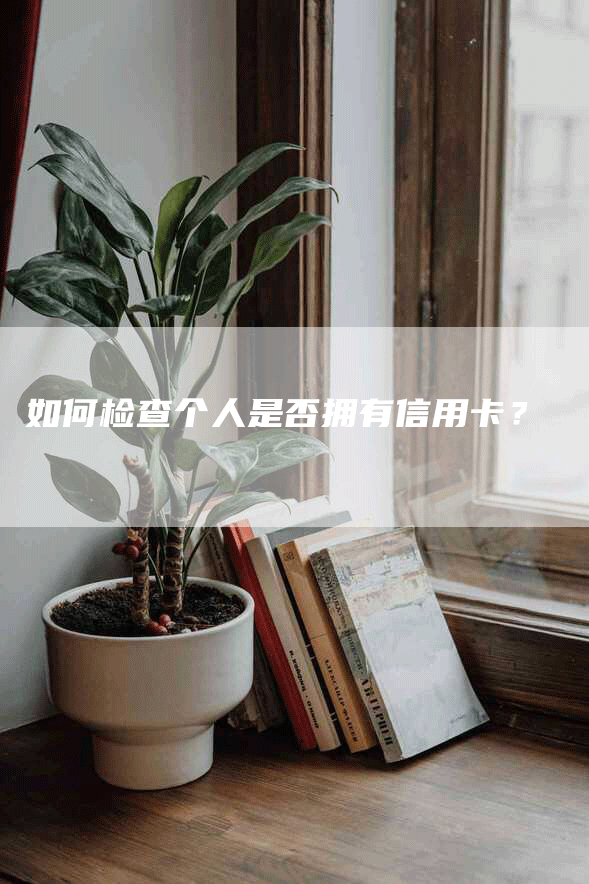 如何检查个人是否拥有信用卡？