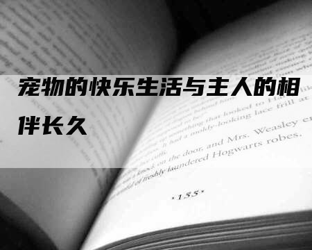 宠物的快乐生活与主人的相伴长久