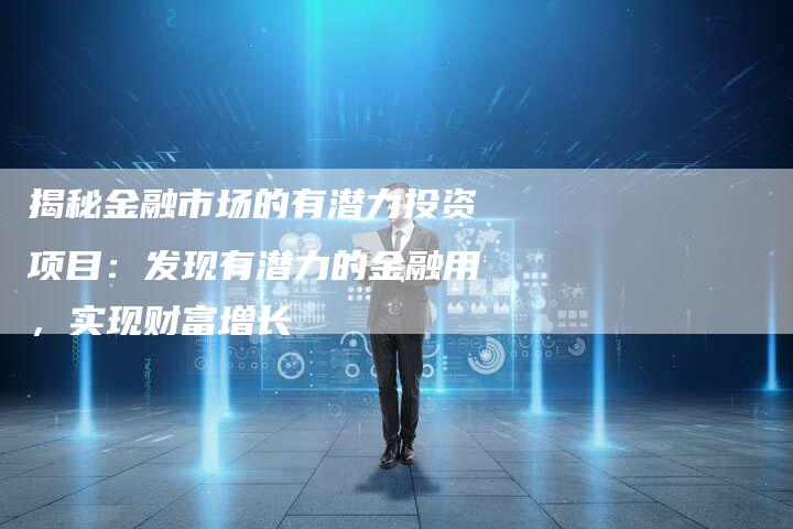 揭秘金融市场的有潜力投资项目：发现有潜力的金融用，实现财富增长